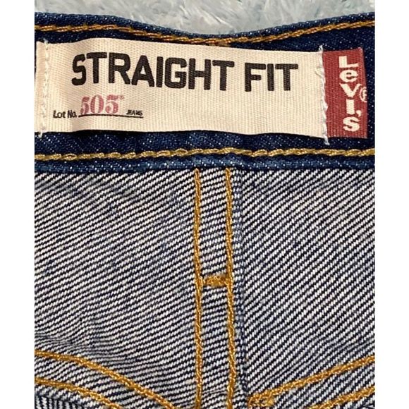 Levi's 505 Jeans Men's Size 30 x 32 Denim Blue Jeans Regular Straight Fi… - Picture 4 of 12